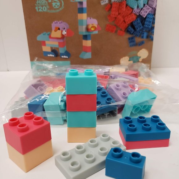 New 48pc Mini Soft Building Bricks - Picture 10 of 16